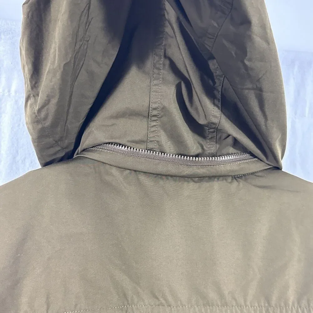Polo Ralph Lauren Olive Green Fleece Lined Hooded Zip Jacket Mens Sz M Preppy